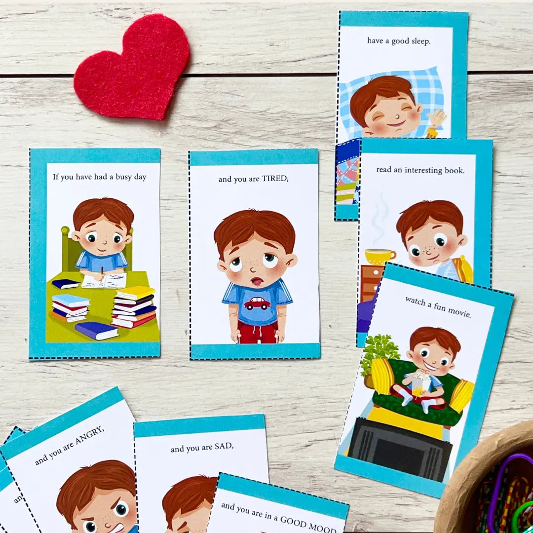 "My Emotions and Reactions" Puzzle Cards CleverBook UK