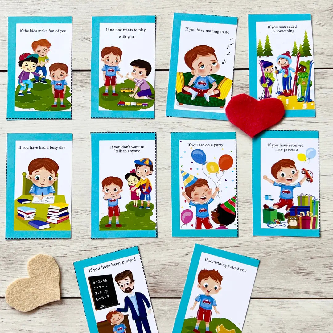 "My Emotions and Reactions" Puzzle Cards CleverBook UK