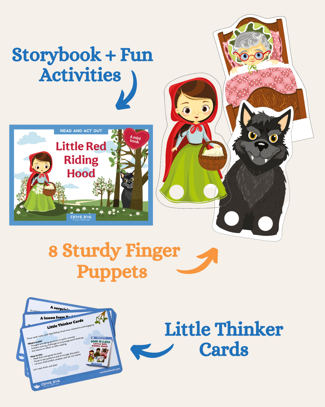 Little Red Riding Hood: Read & Play Book-in-a-Box (Ages 2-7)