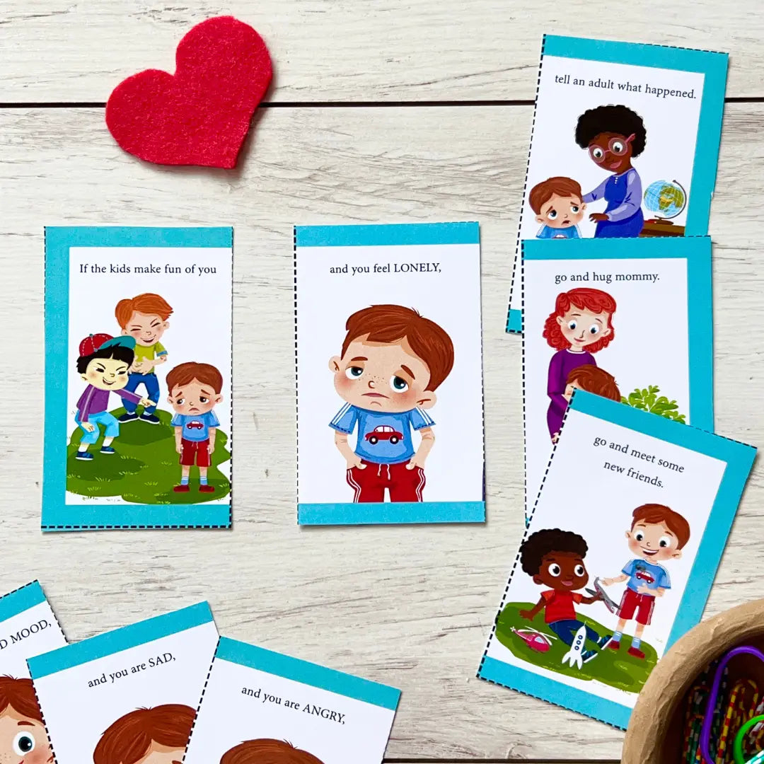 "My Emotions and Reactions" Puzzle Cards CleverBook UK