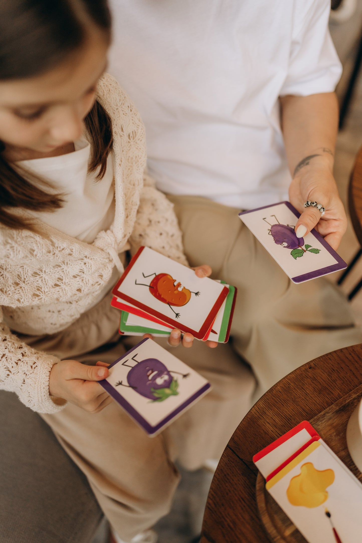 Fruits, Vegetables, Colors Puzzle Cards (Ages 1–3)