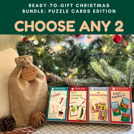 Ready-to-Gift Christmas Bundle: Puzzle Cards Edition