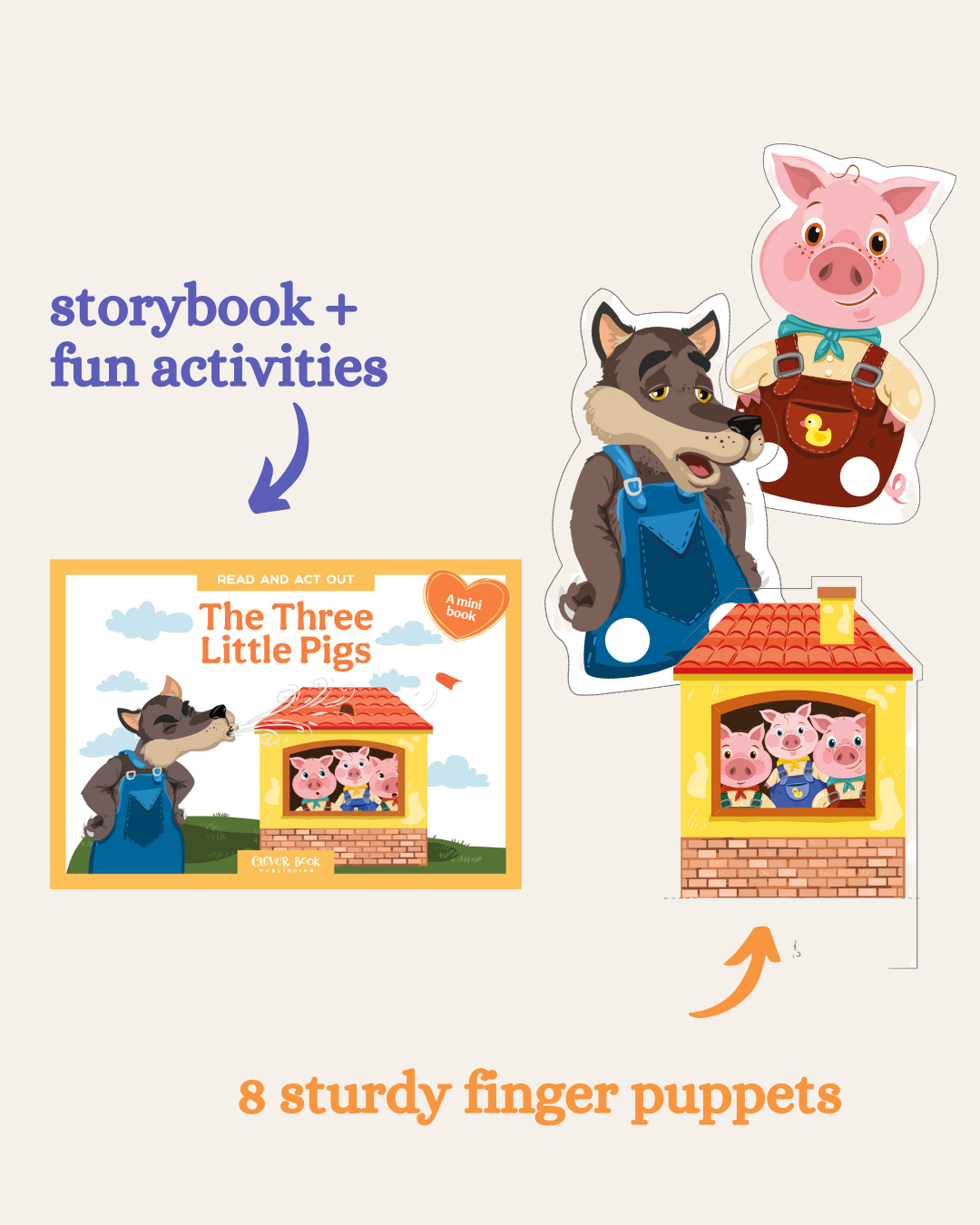 The Three Little Pigs – Read & Play Book in a Box