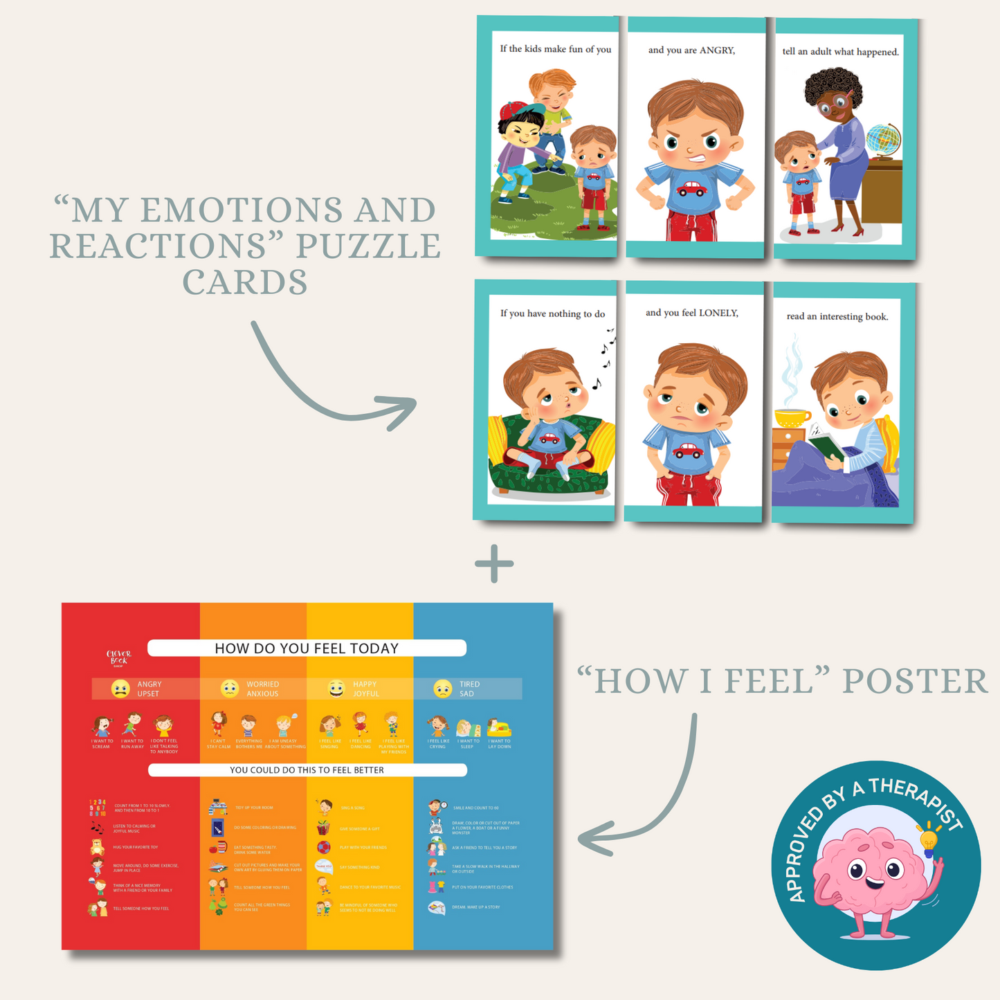 Feelings Navigator Bundle: Poster & Puzzle Cards