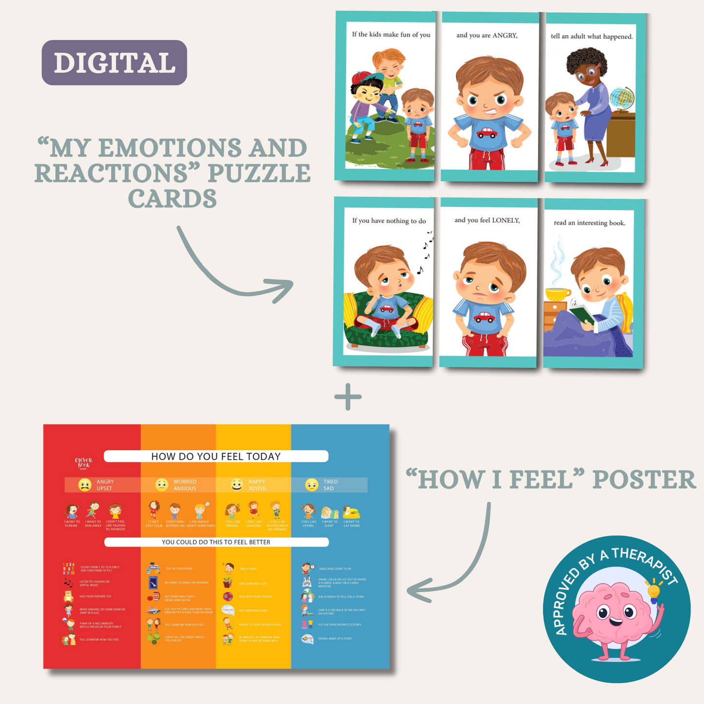 Feelings Navigator Bundle: Poster & Puzzle Cards